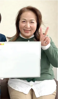 笑顔の患者さん